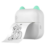 M5 Mini Cartoon Tragbarer Bluetooth Fotodrucker Thermodrucker, Blau, Pink