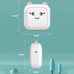 M5 Mini Cartoon Tragbarer Bluetooth Fotodrucker Thermodrucker, Blau, Pink