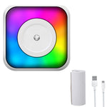 RGB-Licht Tragbarer Mini Bluetooth Drucker Tintenloser Dokumenten- und Etikettendrucker, mit 1 Rolle Papier, mit 5 Rollen Papier, mit 5 Rollen Aufkleber, mit 5 Papier+5 Aufkleber+3 Farbpapier