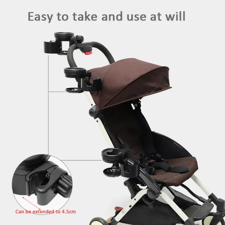 2-in-1-Baby-Kinderwagen-Getränkehalter Kinderwagen-Milchflaschenhalter