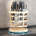 Küchenmesser-Organizer für dicke Messer, Essstäbchen-Zylinder, Küchenablauf, Arbeitsplattenregal, Fixiert (Weiß), Fixiert (Schwarz), Fixiert (Creme), Drehbar (Weiß), Drehbar (Schwarz), Drehbar (Creme)