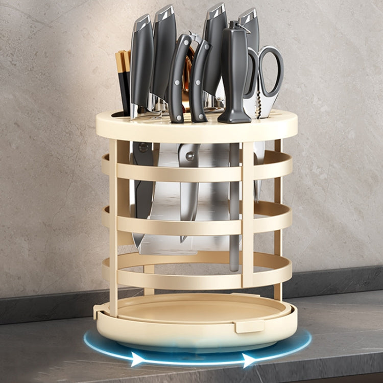 Küchenmesser-Organizer für dicke Messer, Essstäbchen-Zylinder, Küchenablauf, Arbeitsplattenregal, Fixiert (Weiß), Fixiert (Schwarz), Fixiert (Creme), Drehbar (Weiß), Drehbar (Schwarz), Drehbar (Creme)