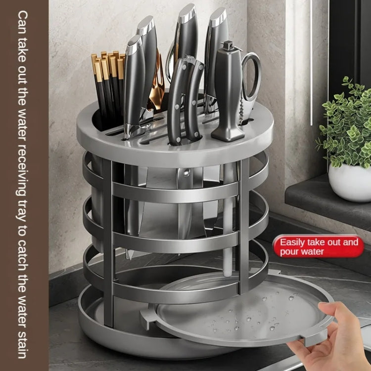 Küchenmesser-Organizer für dicke Messer, Essstäbchen-Zylinder, Küchenablauf, Arbeitsplattenregal, Fixiert (Weiß), Fixiert (Schwarz), Fixiert (Creme), Drehbar (Weiß), Drehbar (Schwarz), Drehbar (Creme)