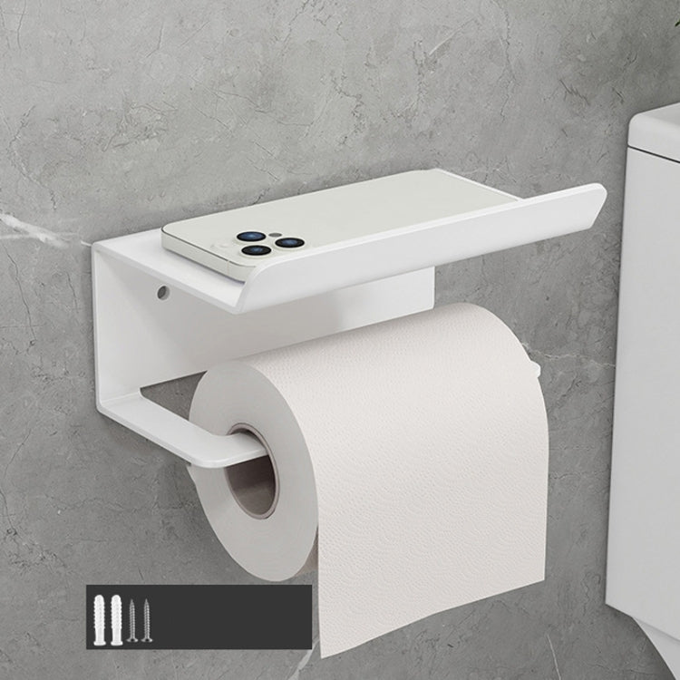 Edelstahl-Toilettenpapierhalter ohne Bohren mit Handy-Ablage, Telefonablage (Weiß), Papierablage (Weiß), Telefonablage (Schwarz), Papierablage (Schwarz), Telefonablage (Grau), Papierablage (Grau)