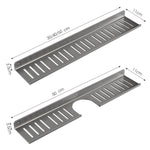 Faucet Rack Home Bathroom Vanity Shelf No Hole Storage Shelf, 30cm (White), 40cm (White), 50cm (White), 30cm (Black), 40cm (Black), 50cm (Black), 30cm (Gray), 40cm (Gray), 50cm (Gray), 50cm U-shaped (White), 50cm U-shaped (Black), 50cm U-shaped (Gray)