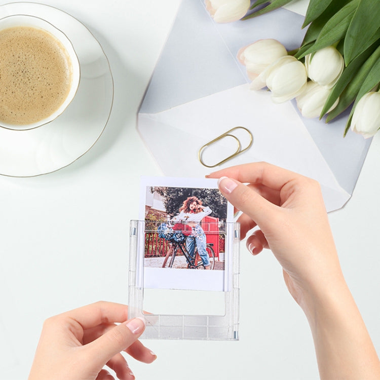 Für Polaroid Quadratische Fotorahmen Magnetische Bausteine Zusammengebauter Kühlschrankmagnet