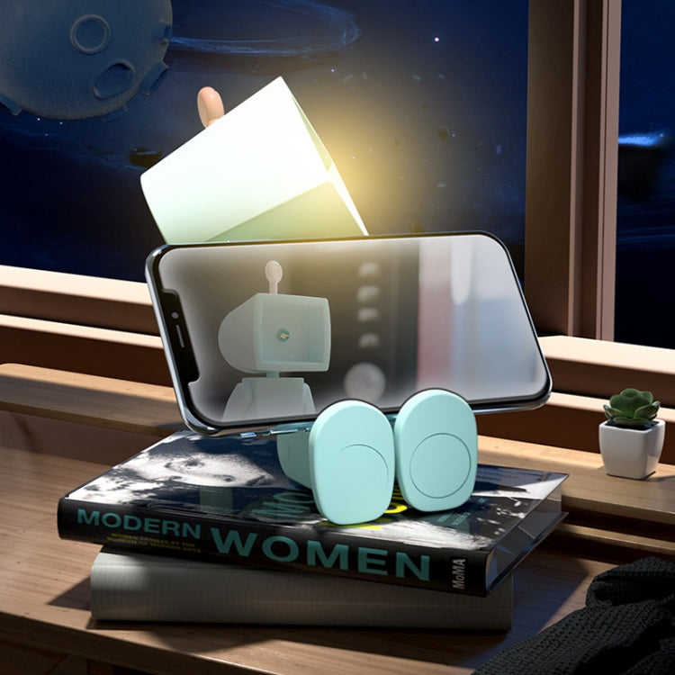 Mini Astronaut Magnetische LED Nachtlampe Desktop Baustein Dekoration Schreibtischlampe, Rund Weiß, Rund Pink, Rund Blau, Rund Grün, Quadrat Weiß, Quadrat Pink, Quadrat Blau, Quadrat Grün