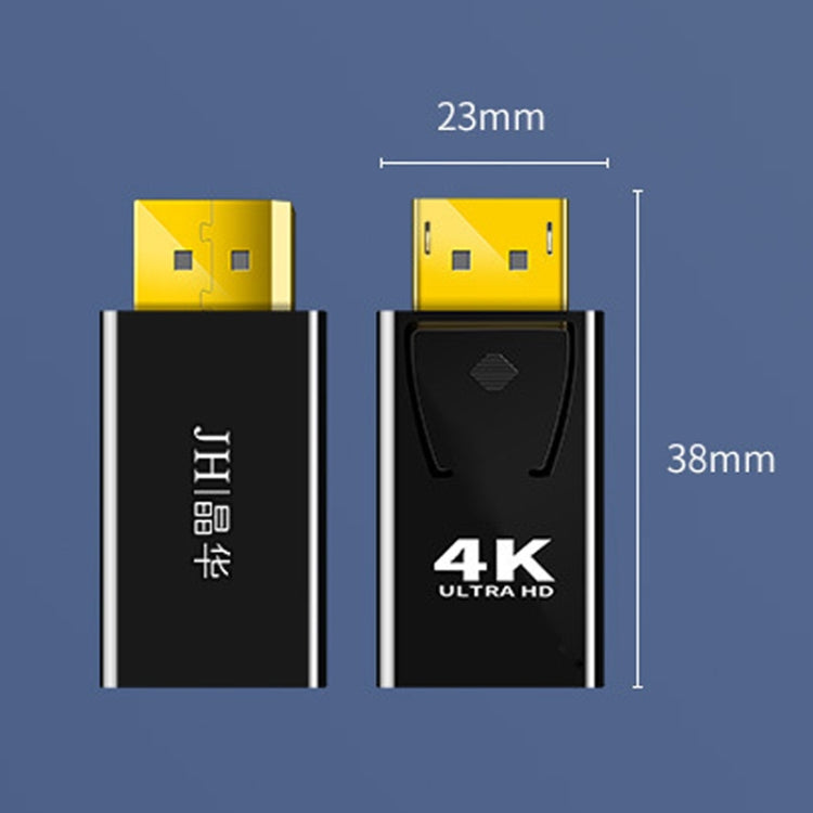 JINGHUA DP Stecker zu HDMI Buchse Adapter Video Audio Anschluss, 1080P Universelle Version, 4K Universelle Version