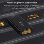 JINGHUA DP Stecker zu HDMI Buchse Adapter Video Audio Anschluss, 1080P Universelle Version, 4K Universelle Version