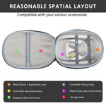 Für Meta Quest 3 VR-Aufbewahrungstasche EVA-Hartschalen-Etui Handtasche, Grau