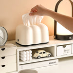 Wolken-Kosmetiktuchbox Tischplatte Cremefarbener Stil Wandmontierter Plastikserviettenhalter