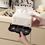 Wolken-Kosmetiktuchbox Tischplatte Cremefarbener Stil Wandmontierter Plastikserviettenhalter