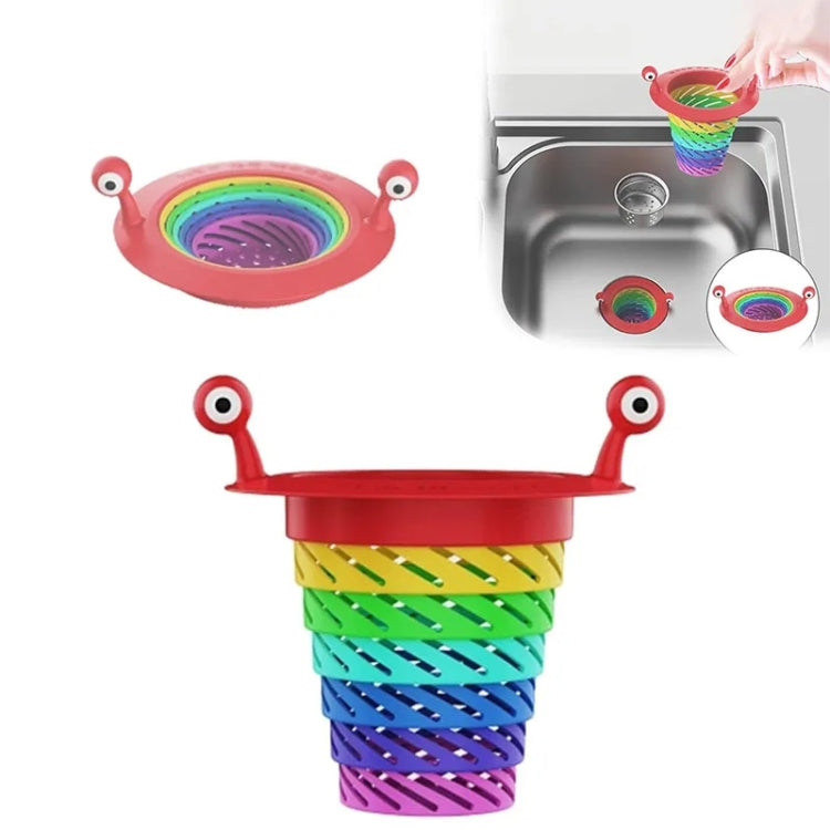 Einziehbarer Regenbogen-Monster Universal-Bodenablauf Küchenbecken-Sieb