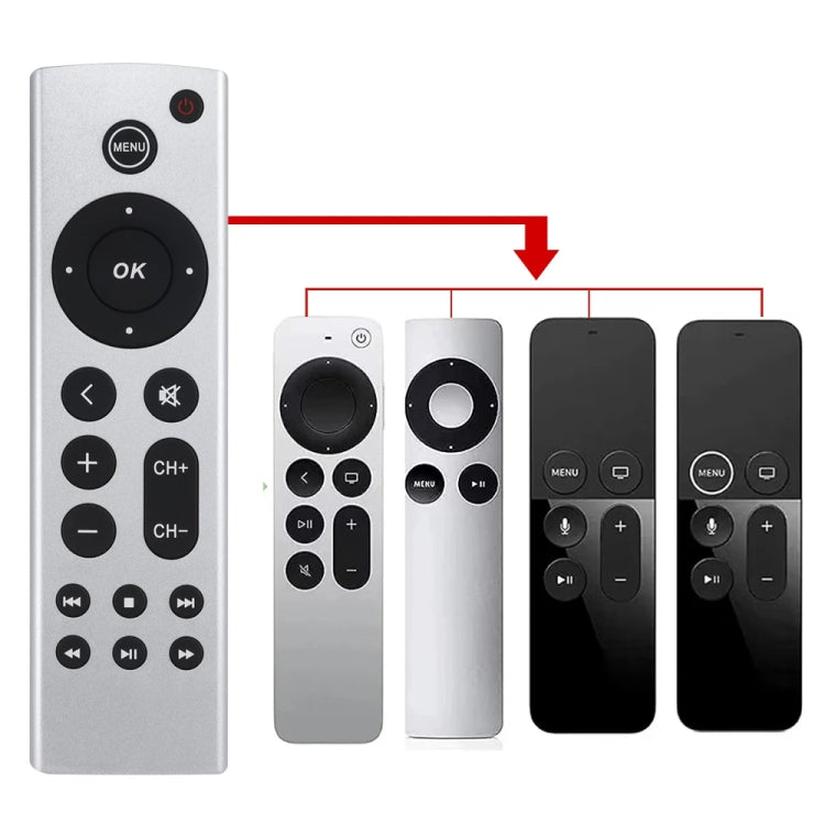 Für Apple TV Fernbedienung 4K / HD A2169 A1842 A1625 Ohne Sprache, Normale Ausführung