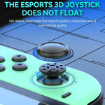 JOY-02 Gaming-Controller (links und rechts) mit RGB-Beleuchtung, ergonomischer Oberfläche und Bluetooth-Funktion für Switch / Switch OLED / Switch Pro / Switch Lite / Switch Joy-Con, Schwarz, Grau