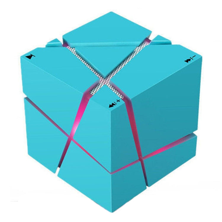 Qone Cube AI Intelligenter sprachgesteuerter Bluetooth-Lautsprecher RGB-Licht Mini kabelloser Audio, KI sprachgesteuert (Blau), KI sprachgesteuert (Rosa), KI sprachgesteuert (Schwarz), KI sprachgesteuert (Weiß)