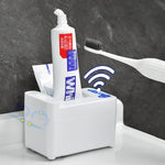 Smart Induction Zahnpastapresse Elektrischer Automatischer Zahnpastaspender, Batterie Weiß, Wiederaufladbar Weiß, Batterie Silber, Wiederaufladbar Silber