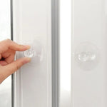 2 Stück/Packung Unsichtbarer Schrank Schublade Saugnapf Klebegriff Acryl Selbstklebender Schrank Glasgriff