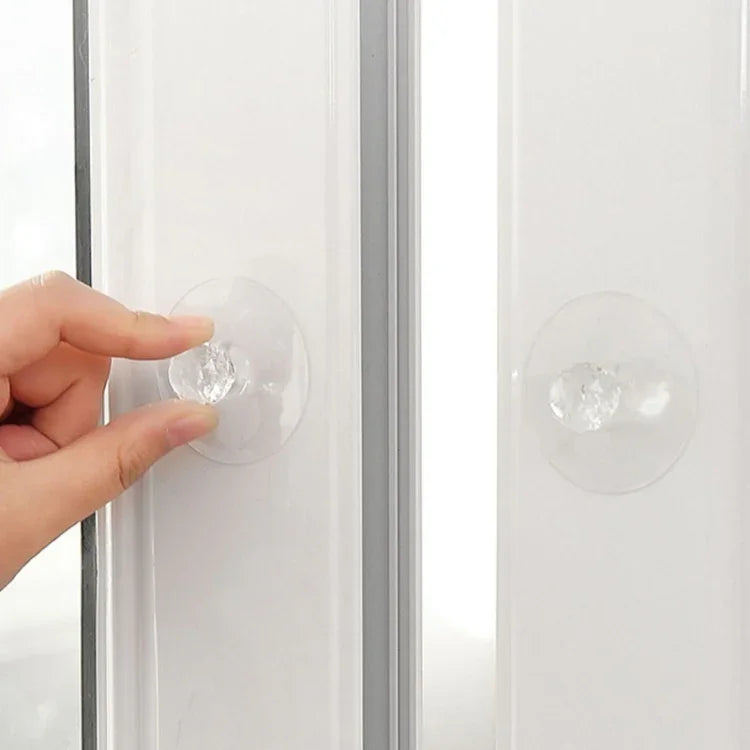 2 Stück/Packung Unsichtbarer Schrank Schublade Saugnapf Klebegriff Acryl Selbstklebender Schrank Glasgriff