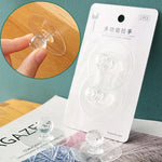 2 Stück/Packung Unsichtbarer Schrank Schublade Saugnapf Klebegriff Acryl Selbstklebender Schrank Glasgriff
