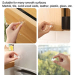 2 Stück/Packung Unsichtbarer Schrank Schublade Saugnapf Klebegriff Acryl Selbstklebender Schrank Glasgriff