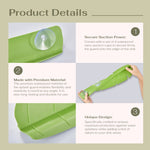 Blattförmiger Silikon-Wasserabweiser für Küchenspüle, Haushalt Geschirrspülen Saugnapf Spritzschutz, Grün, Gelb, Weiß