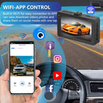 3-Zoll Dual-Kamera Front 4K + Rück 2K HD WiFi Fahrrekorder, A5