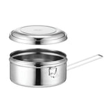 Runde Lunchbox aus 304 Edelstahl, 14cm einlagig, 16cm einlagig, 14cm doppelwandig, 16cm doppelwandig