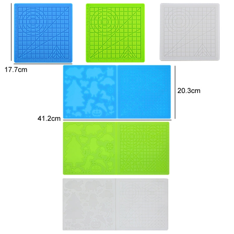 3D-Druckstift Kopier-Silikon DIY Malvorlagen-Matte, Blau, Grün, Transparent, Groß Blau, Groß Grün, Groß Transparent