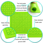 3D-Druckstift Kopier-Silikon DIY Malvorlagen-Matte, Blau, Grün, Transparent, Groß Blau, Groß Grün, Groß Transparent