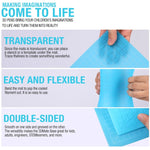 3D-Druckstift Kopier-Silikon DIY Malvorlagen-Matte, Blau, Grün, Transparent, Groß Blau, Groß Grün, Groß Transparent