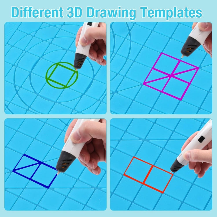 3D-Druckstift Kopier-Silikon DIY Malvorlagen-Matte, Blau, Grün, Transparent, Groß Blau, Groß Grün, Groß Transparent