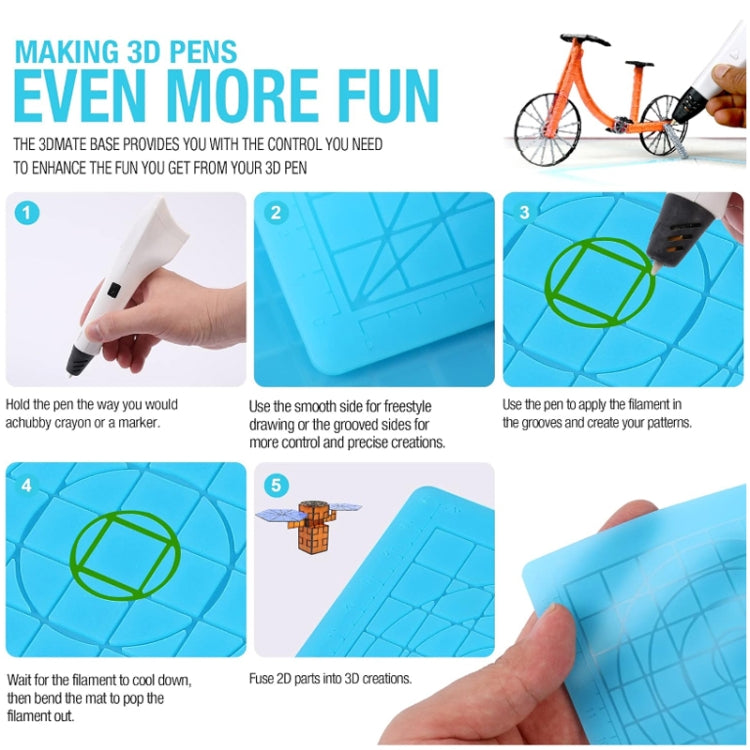 3D-Druckstift Kopier-Silikon DIY Malvorlagen-Matte, Blau, Grün, Transparent, Groß Blau, Groß Grün, Groß Transparent