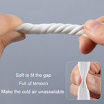 Doors Windows Windproof Soundproof Warm Sealing Strips, 250cm x 2cm