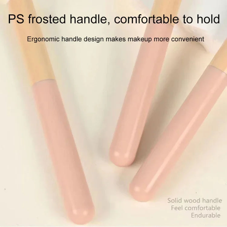 Nass- und Trocken-Dual-Use Tragbarer Concealer-Pinsel Multifunktionales Beauty-Tool, 3 Stück/Set, Pilz-Stil, Diagonal-Stil