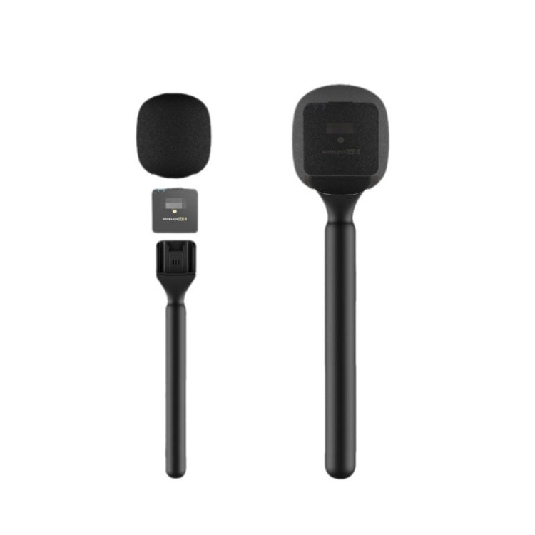 Mikrofon Interviewgriff für DJI Mic / Moma / Rode Wireless Go / Relacart, Interviewgriff