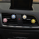 Colorful Daisy Car Decorative Air Vent Aromatherapy Clip, Blue, Pink, White, Yellow