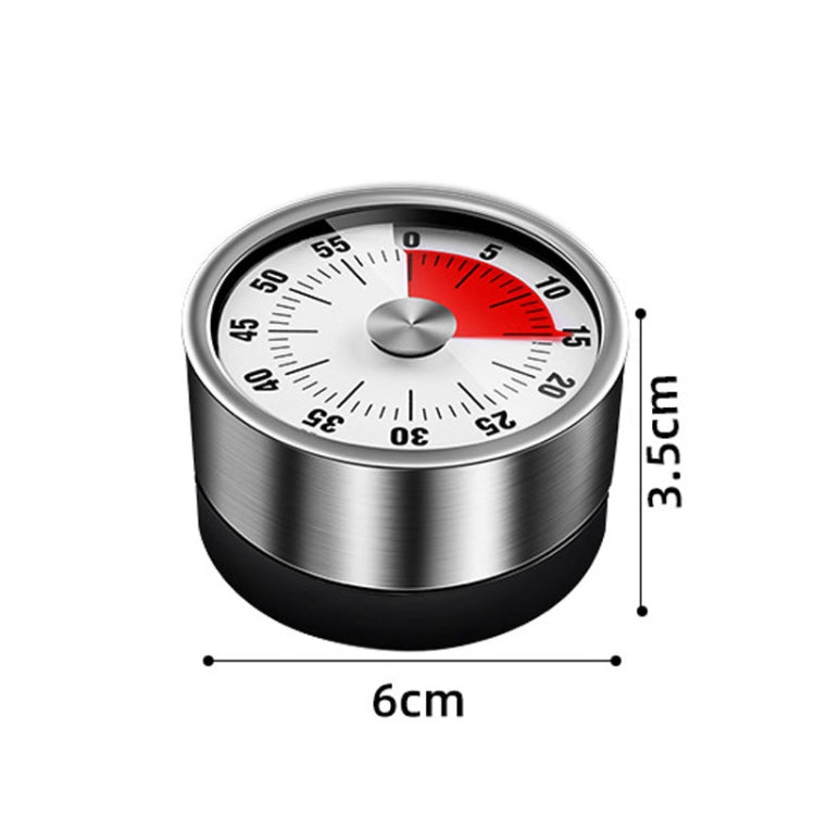 Mechanischer Küchentimer aus Edelstahl, Zeitmanagement-Erinnerung für Schüler, Backwecker
