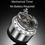 Mechanischer Küchentimer aus Edelstahl, Zeitmanagement-Erinnerung für Schüler, Backwecker