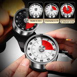 Mechanischer Küchentimer aus Edelstahl, Zeitmanagement-Erinnerung für Schüler, Backwecker