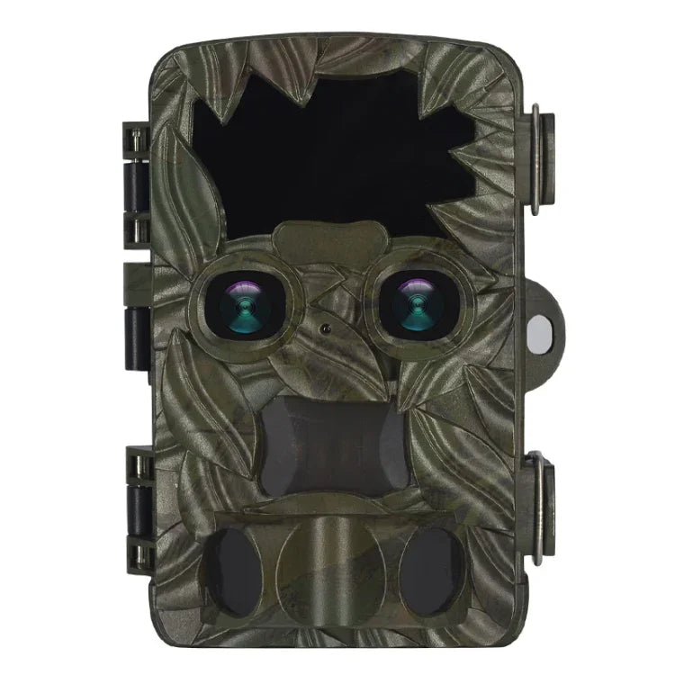 H8201 4K Infrarotkamera mit Dual-Objektiv 32MP HD-Nachtsicht-Überwachungskamera, H8201 Wildkamera für den Außenbereich