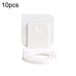 10pcs Toilet Shampoo Shower Gel Hanging Shelf No-Punch Bathroom Shelves, Transparent Patch Model, Silver Drawing Patch Model