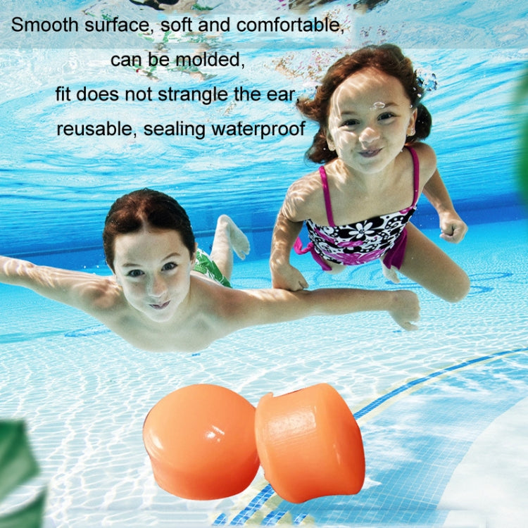 12 Stück / Box Silikon Schlamm Kinder Schlaf Ohrstöpsel Geräuschreduzierung Schwimm Wasserdichte Ohrstöpsel