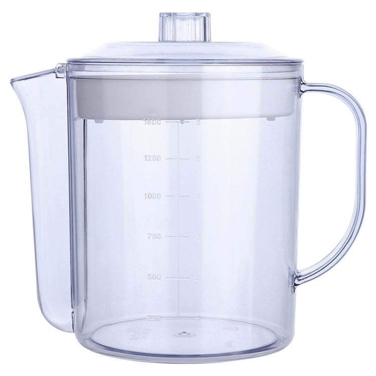 Küchen-Fettabscheider-Suppenkessel mit Sieb, Fettabscheider-Kessel-Filterbecher, 1500ml