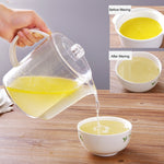 Küchen-Fettabscheider-Suppenkessel mit Sieb, Fettabscheider-Kessel-Filterbecher, 1500ml