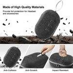 JYS-MQ018 Aufbewahrungstasche für Apple Vision Pro / Meta Quest 3 VR-Brillen, Anti-Sturz und Anti-Kratz, tragbare Tasche, Schwarz, Grau