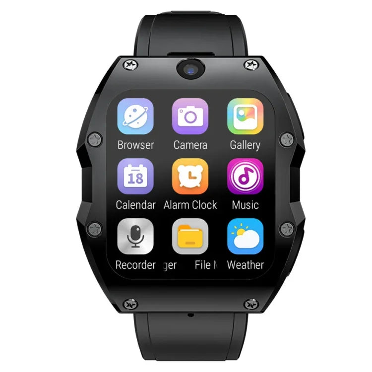 LOKMAT Appllp 3 Max 2,02-Zoll-Steckkarte 4G Anruf Wasserdichte Sport-Smartwatch mit SOS