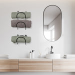 Badezimmer Wandmontierter Handtuchhalter Multifunktionaler Eisen Weinregal Wandhalterung Ablage