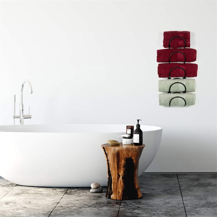 Badezimmer Wandmontierter Handtuchhalter Multifunktionaler Eisen Weinregal Wandhalterung Ablage