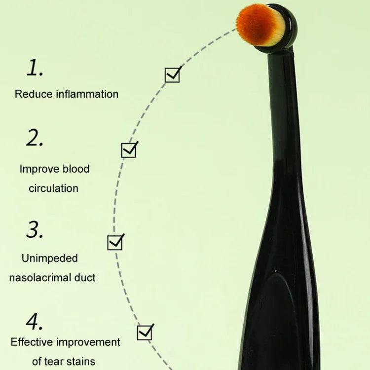 Augenreinigungsbürste für Haustiere, Tränenfleckenentfernung, Augen-Make-up-Pinsel für Hunde und Katzen